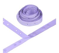 M METERXITY Plastic Snap Buttons, 2 Yards Plastic Snaps, Polyester Tape Hook & Eye Zipper Popper Press Stud Fastener for Sewing/Clothes/Fabric/DIY Craft [Light Purple, 36mm Spacing]
