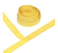 M METERXITY Plastic Snap Buttons, 2 Yards Plastic Snaps, Polyester Tape Hook & Eye Zipper Popper Press Stud Fastener for Sewing/Clothes/Fabric/DIY Craft [Light Yellow, 36mm Spacing]