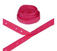 M METERXITY Plastic Snap Buttons, 2 Yards Plastic Snaps, Polyester Tape Hook & Eye Zipper Popper Press Stud Fastener for Sewing/Clothes/Fabric/DIY Craft [Dark Red, 36mm Spacing]