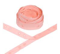 M METERXITY Plastic Snap Buttons, 2 Yards Plastic Snaps, Polyester Tape Hook & Eye Zipper Popper Press Stud Fastener for Sewing/Clothes/Fabric/DIY Craft [Brick Pink, 36mm Spacing]