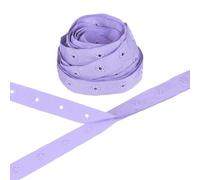 M METERXITY Plastic Snap Buttons, 5 Yards Plastic Snaps, Polyester Tape Hook & Eye Zipper Popper Press Stud Fastener for Sewing/Clothes/Fabric/DIY Craft [Light Purple, 25mm Spacing]