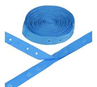 M METERXITY Plastic Snap Buttons, 5 Yards Plastic Snaps, Polyester Tape Hook & Eye Zipper Popper Press Stud Fastener for Sewing/Clothes/Fabric/DIY Craft [Dark Blue, 36mm Spacing]