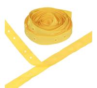 M METERXITY Plastic Snap Buttons, 5 Yards Plastic Snaps, Polyester Tape Hook & Eye Zipper Popper Press Stud Fastener for Sewing/Clothes/Fabric/DIY Craft [Yellow, 36mm Spacing]