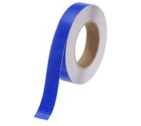 M METERXITY Reflective Tape, 1 Inch x 82 Feet Shining Star Blue Waterproof High Visibility Self-Adhesive Tape for Trailers/Trucks/Apparel, Outdoor Warning Signs