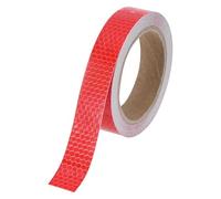M METERXITY Reflective Tape, 1 Inch x 82 Feet Shining Star Red Waterproof High Visibility Self-Adhesive Tape for Trailers/Trucks/Apparel, Outdoor Warning Signs
