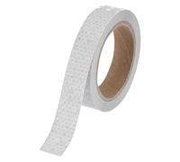 M METERXITY Reflective Tape, 2.5cm x 10m Shining Star White Waterproof High Visibility Self-Adhesive Tape for Trailers/Trucks/Apparel, Outdoor Warning Signs