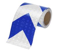 M METERXITY Reflective Tape, 3 Inch x 10 Feet Shining Star Blue & White Waterproof High Visibility Self-Adhesive Tape for Trailers/Trucks/Apparel, Outdoor Warning Signs