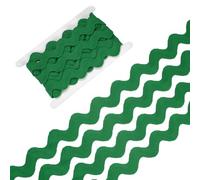 M METERXITY Rick Rack Trim, 5 Yard 20mm / 0.8 Inch Wave Bending Fringe Trimming Ribbon for Sewing/DIY Crafts/Clothes/Decoration, Polyester RIC Rac Trim [Green]