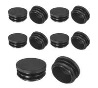 M METERXITY Round Plastic Hole Plugs 1.57" (40mm) OD Tubing End Caps 10pcs | For 38mm ID Round Tube,for Patio/Chairs/Fences,Metal Tubing Leg Cap,Furniture Pipe Insert Sliders Glides