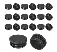 M METERXITY Round Plastic Hole Plugs 1.57" (40mm) OD Tubing End Caps 20pcs | For 38mm ID Round Tube,for Patio/Chairs/Fences,Metal Tubing Leg Cap,Furniture Pipe Insert Sliders Glides