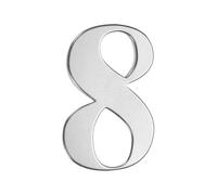 M METERXITY Self-adhesive House Number 2" 304 Stainless Steel, Number 8
