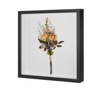 M METERXITY Shadow Box Frame (13 x 13 Inch, Black) - Wooden Dried Flower Photo Frame, Memory Box Display Case with Felt Back, Apply to Flower/Tickets/Photos/Memorabilia DIY