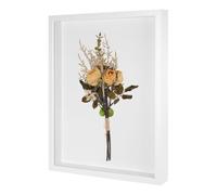 M METERXITY Shadow Box Frame (13 x 17 Inch, White) - Wooden Dried Flower Photo Frame, Memory Box Display Case with Felt Back, Apply to Flower/Tickets/Photos/Memorabilia DIY