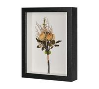 M METERXITY Shadow Box Frame (7 x 9 Inch, Black) - Wooden Dried Flower Photo Frame, Memory Box Display Case with Felt Back, Apply to Flower/Tickets/Photos/Memorabilia DIY