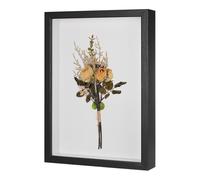 M METERXITY Shadow Box Frame (9 x 13 Inch, Black) - Wooden Dried Flower Photo Frame, Memory Box Display Case with Felt Back, Apply to Flower/Tickets/Photos/Memorabilia DIY