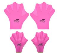 M METERXITY Silicone Swimming Gloves Webbed Swim Gloves Finger Frog Type Swim Training Gloves Water Resistance for Swimming/Diving/Water Aerobics