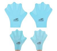 M METERXITY Silicone Swimming Gloves Webbed Swim Gloves Finger Frog Type Swim Training Gloves Water Resistance for Swimming/Diving/Water Aerobics