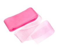 M METERXITY Stiff Horsehair Braid 4 Inch Wide 50 Yards Soft Polyester Horsehair Braid Roll for Wedding Dress/Dance Formal Dress Accessories/Skirt Boning Sewing Shaping [Dark Pink]