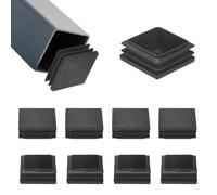 M METERXITY Tubing End Caps 38 x 38mm Square Hole Plugs Inserts 10-Pack | Plastic,for Chair Leg/Bar Stool/Fitness Equipment,Chair Glides Fence Plug Floor Protectors