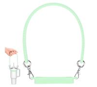 M METERXITY Water Bottle Handle, 12.2 Inch Silicone Portable Water Bottle Sling Carrier, Holder with Straps for Stanley Cup/Most 8-40oz Cups Accessories [Green]