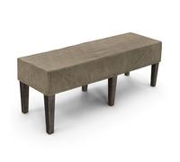 M METERXITY Waterproof Dining Bench Cover, 51" Rectangle Stretch Bench Seat Protector Cover, Removable Washable for Dining Room/Bedroom/Piano [Taupe]