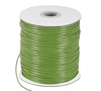 M METERXITY Waxed Polyester Cord, 175 Yards 1.5mm Waxed Beading String with Spool for Jewelry Making/DIY Handmade Crafts/Necklaces/Bracelets, String Macrame Bracelet Thread [Grass Green]