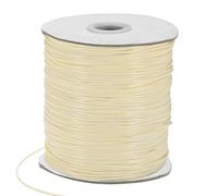 M METERXITY Waxed Polyester Cord, 175 Yards 1.5mm Waxed Beading String with Spool for Jewelry Making/DIY Handmade Crafts/Necklaces/Bracelets, String Macrame Bracelet Thread [Beige]
