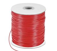 M METERXITY Waxed Polyester Cord, 175 Yards 1.5mm Waxed Beading String with Spool for Jewelry Making/DIY Handmade Crafts/Necklaces/Bracelets, String Macrame Bracelet Thread [Red]