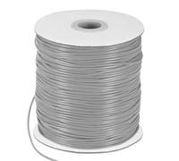 M METERXITY Waxed Polyester Cord, 175 Yards 1.5mm Waxed Beading String with Spool for Jewelry Making/DIY Handmade Crafts/Necklaces/Bracelets, String Macrame Bracelet Thread [Medium Gray]