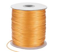 M METERXITY Waxed Polyester Cord, 175 Yards 1.5mm Waxed Beading String with Spool for Jewelry Making/DIY Handmade Crafts/Necklaces/Bracelets, String Macrame Bracelet Thread [Golden]