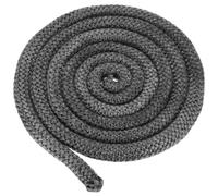 M METERXITY Wood Stove Gasket, 1" x 118.1" Round Fiberglass Seal Rope Gasket Rope Replacement for Fireplace Door/Wood Stoves, 662-1022 Degrees Fahrenheit Heat Resistance [Black]