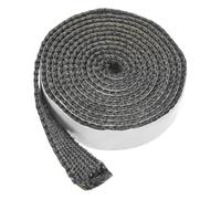M METERXITY Wood Stove Gasket, 4/5" x 72.8" Wide Fiberglass Seal Rope Gasket Rope Replacement with Adhesive Backing for Fireplace Door, 662-1022 Degrees Fahrenheit Heat Resistance [Black]