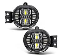 M MIBAHE 2PCS Led Fog Lights with DRL Compatible with Dodge Ram 1500 2002-2008, Ram 2500 3500 2003-2009, Durango Truck 2004-2006,Black