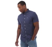 (M, Midnight) Farah Mens Drayton Short-Sleeved Shirt