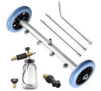 M MINGLE 16 Inch Undercarriage Washer with Snow Foam Lance, Compatible with Karcher K Series, K2, K3, K4, K5, K6, K7, Dual Function Under Car Cleaner, 1/4" Quick Connect Fitting，4000 PSI