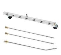 M MINGLE 24” Undercarriage Pressure Washer Attachment, Undercarriage Sprayer with 7 Nozzles, Under Car Washer with 3 Pieces Extension Wand, 4000 PSI