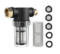 M MINGLE Garden Hose Filter for Pressure Washer Inlet Water, Inline Filter for Sediment, 40 Mesh Screen, Extra 100 Mesh