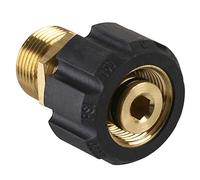 M MINGLE Pressure Washer Adapter, Metric M22 15mm Female Thread to M22 14mm Male Fitting, 4500 PSI