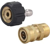 M MINGLE Pressure Washer Adapter Set, Quick Connect Gun to Wand, M22 to 1/4''