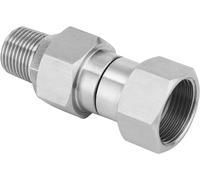 M MINGLE Pressure Washer Swivel Fitting, Metric M22 14mm Thread, 4500 PSI | 360 Degree Rotatable Kink-Free Connection, Stainless Steel, Supports Hot & Cold Water, 30 GPM Max Flow
