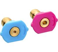 M MINGLE Second Story Quick-Connect Nozzle Tips for Power Washer, Soap and Rinse Jet Stream, Long Range Nozzle,1/4 inch, 4000PSI, 2-Pack