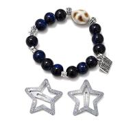 M Miss Misy Apple Ceramic Bracelet for Women Men Adjustable Rope String Bracelets Handmade Woven Cord Bracelets with clips, M, Ceramic