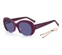 M Missoni Mmi-0071-S-B3V Round/oval Sunglasses In Purple Purple One Size