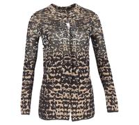 M Missoni Women's Preloved Printed Cardigan Sweater in Black & Gold Cotton | Size: 40