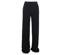 M Missoni Women's Preloved Textured Trousers in Black Wool | Size: 40