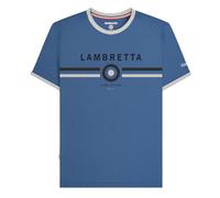 (M, Moonlight Ocean) Lambretta Mens Target Ringer T-Shirt