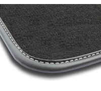 M MOTOS Velours Premium Driver's Mat 1-piece compatible with Audi A4 II B6 2000-2006 - Premium, Leather, White Driver's side - Experience new driving comfort with a velour driver's mat to fit your car