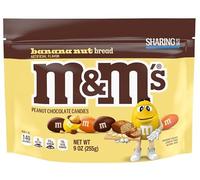 M&M'S Banana Nut Bread Peanut Chocolate Candies, Sharing Size, 9oz (255g) Resealable Pack