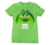 M&M's Candy Silly Character Face T-Shirt (Green-Adult XS)