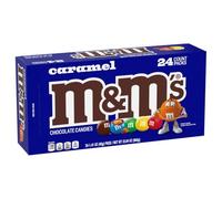 M&M'S Caramel Chocolate Candy Gifts, 24 Count, 1.41 oz, Chocolates Snack | Caramel candy snack, milk chocolate candy, soft caramel candy, chewy candy, chocolate snacks, office candy, sweet snacks
